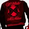 AC Milan x Off-White 2025 Varsity Jacket
